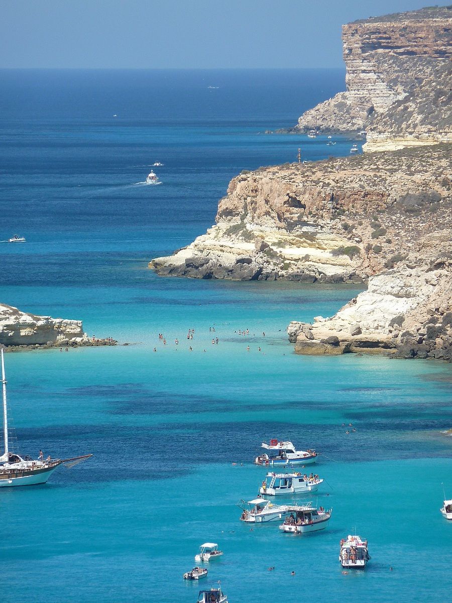 the paradise of Lampedusa...