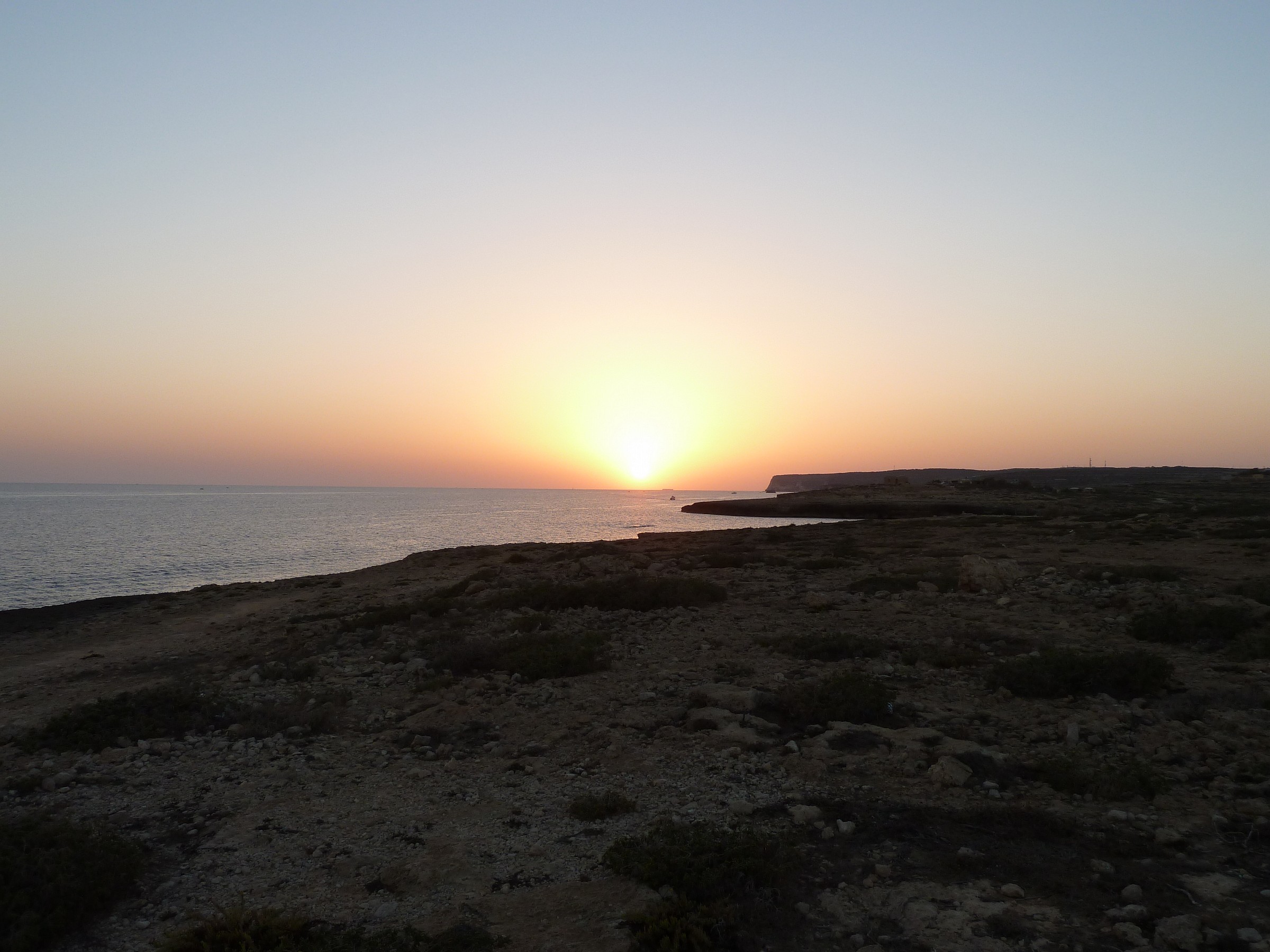 sunset on Lampedusa...