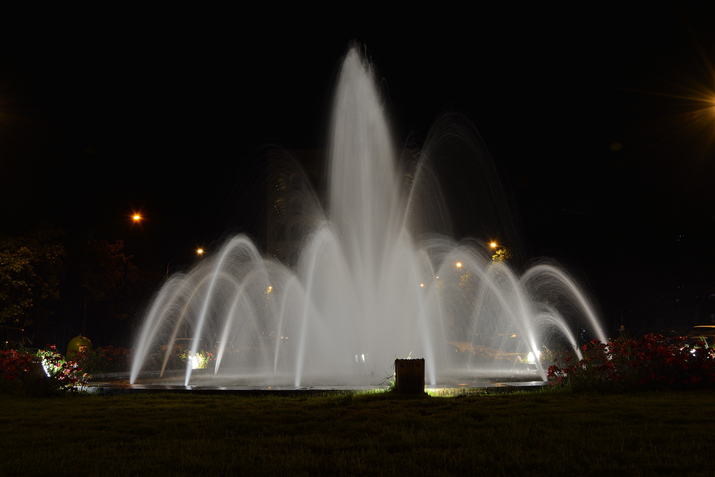 fountain at night...
