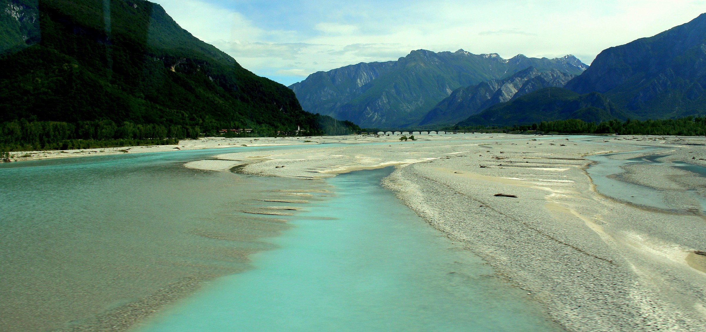 The Tagliamento...