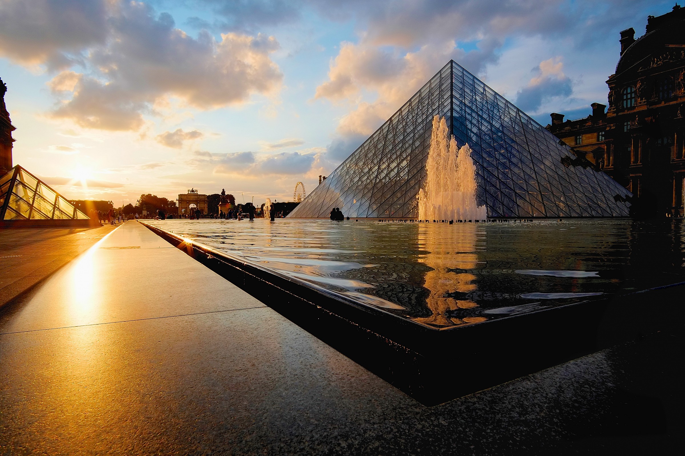 Sunset at the Louvre...