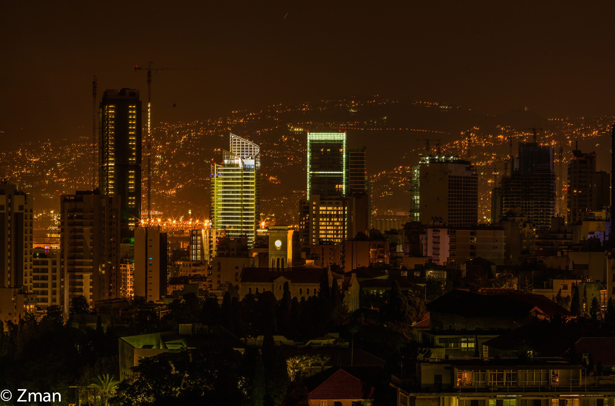 Beirut at Night From My window...