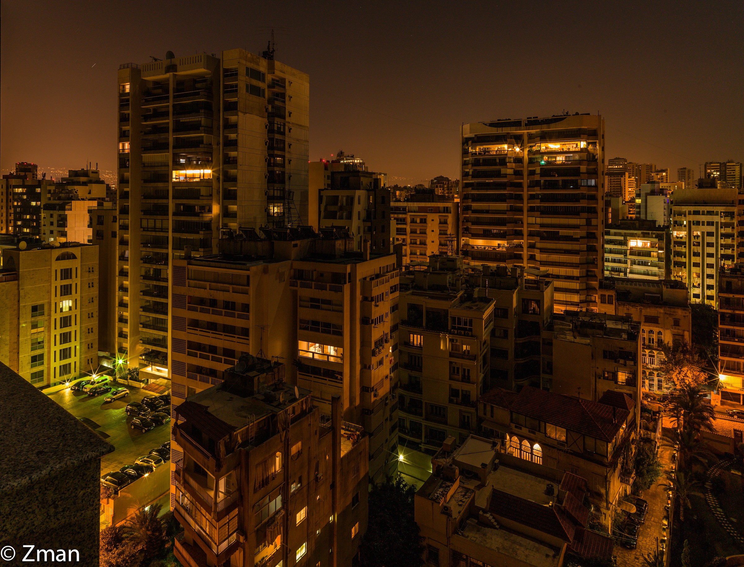 Beirut at Night From My window...