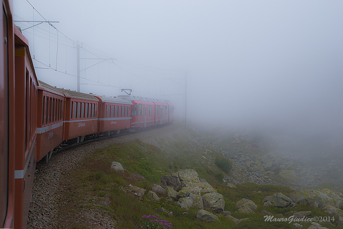 the train in the fog...