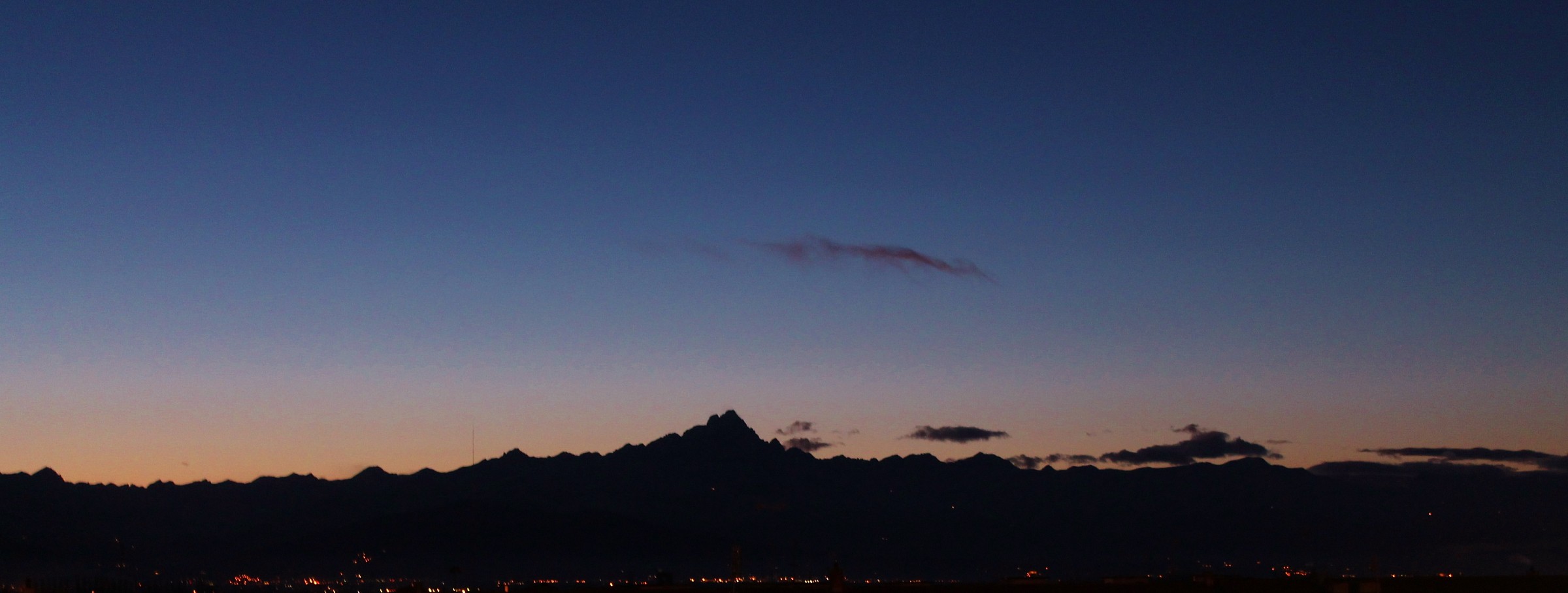 Skyline of Monte Viso from Piazza Castello - Fossano...