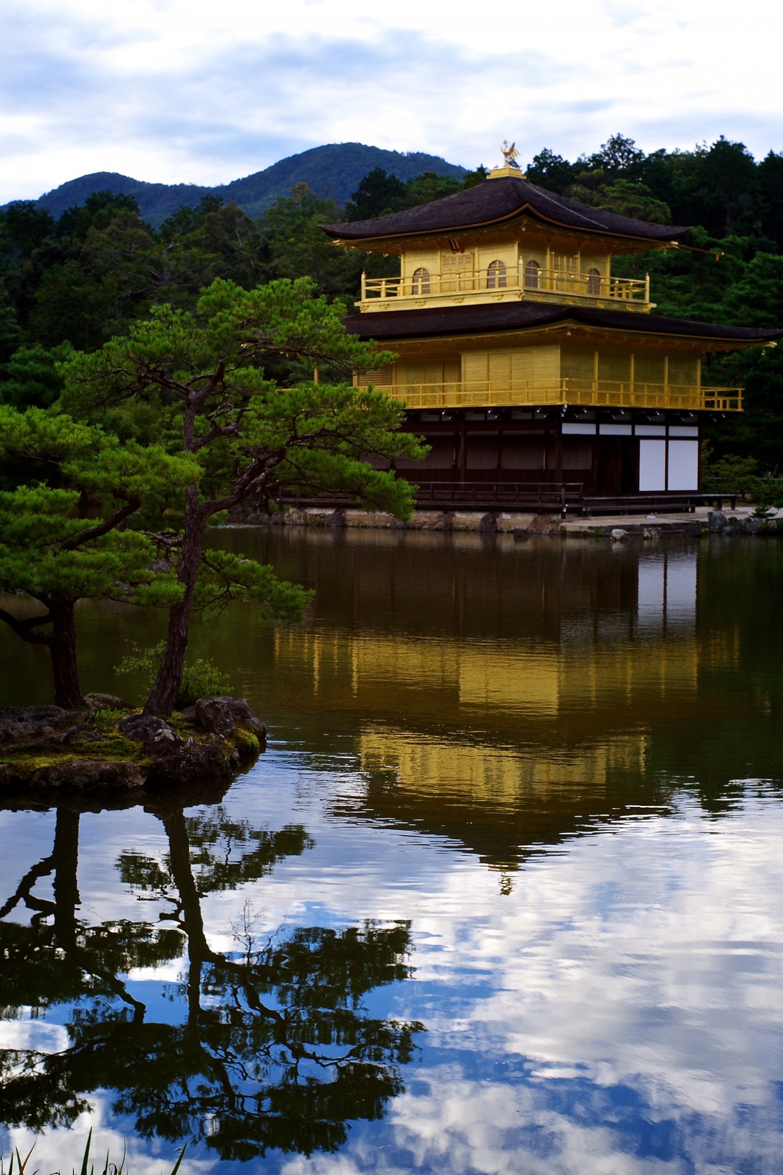 Kinkaku-ji in Kyoto reflected...