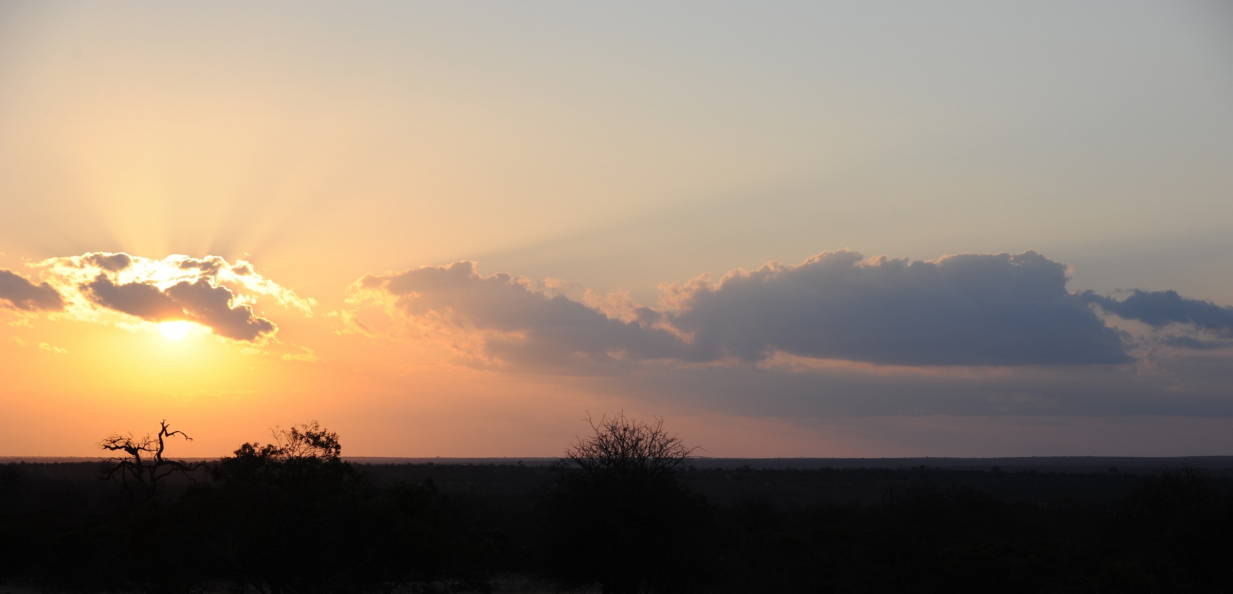 Sunset at Kruger Park, South Africa...