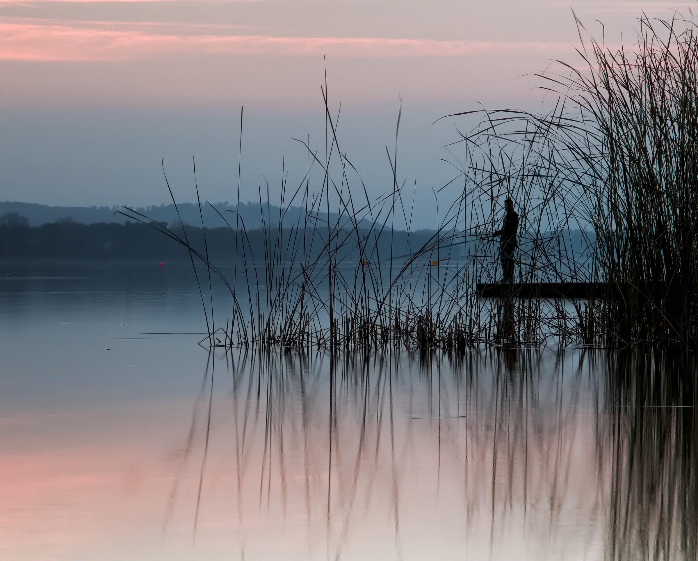 Pescatore al Lago di Varese...
