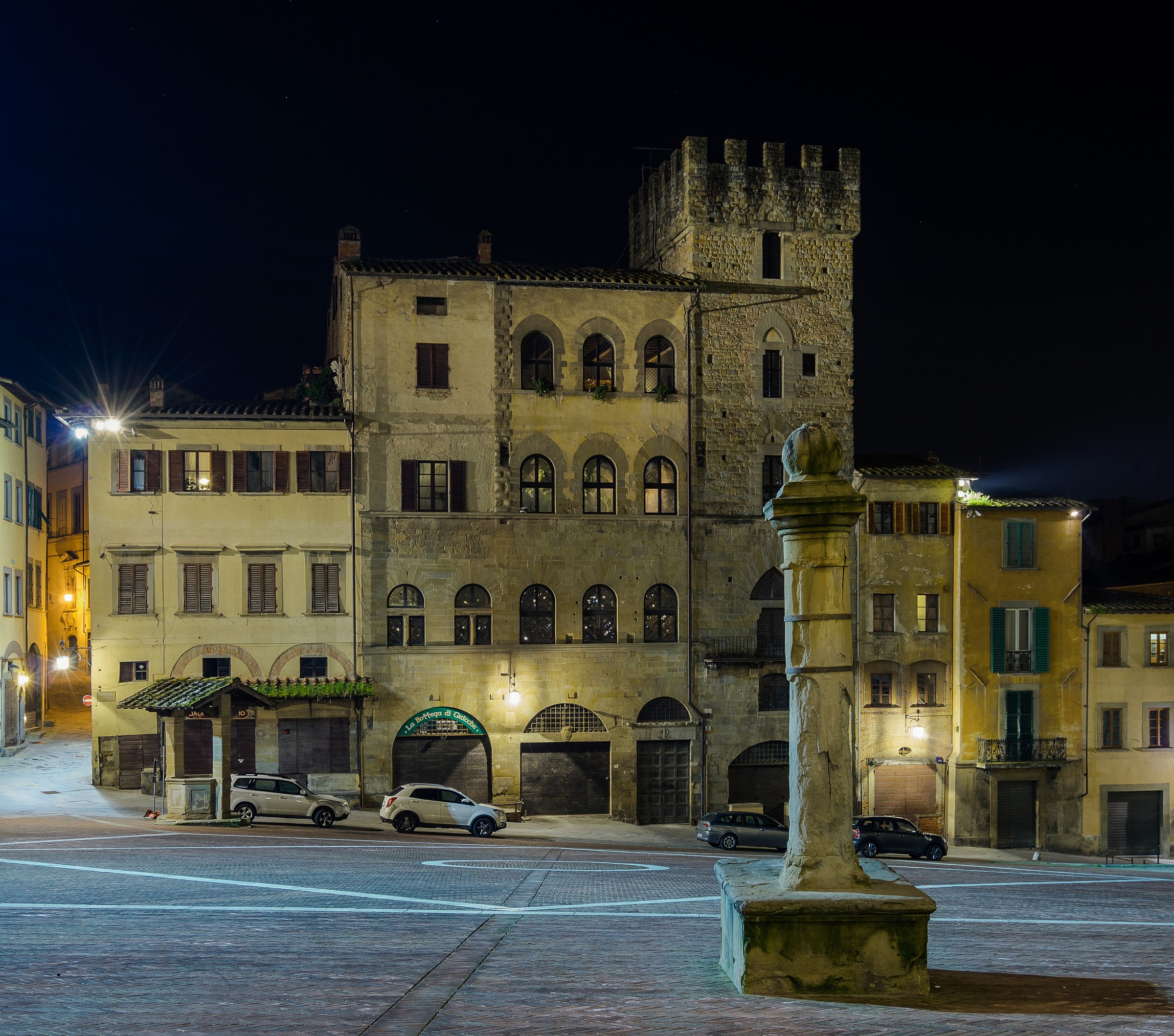 Piazza Grande in Arezzo...