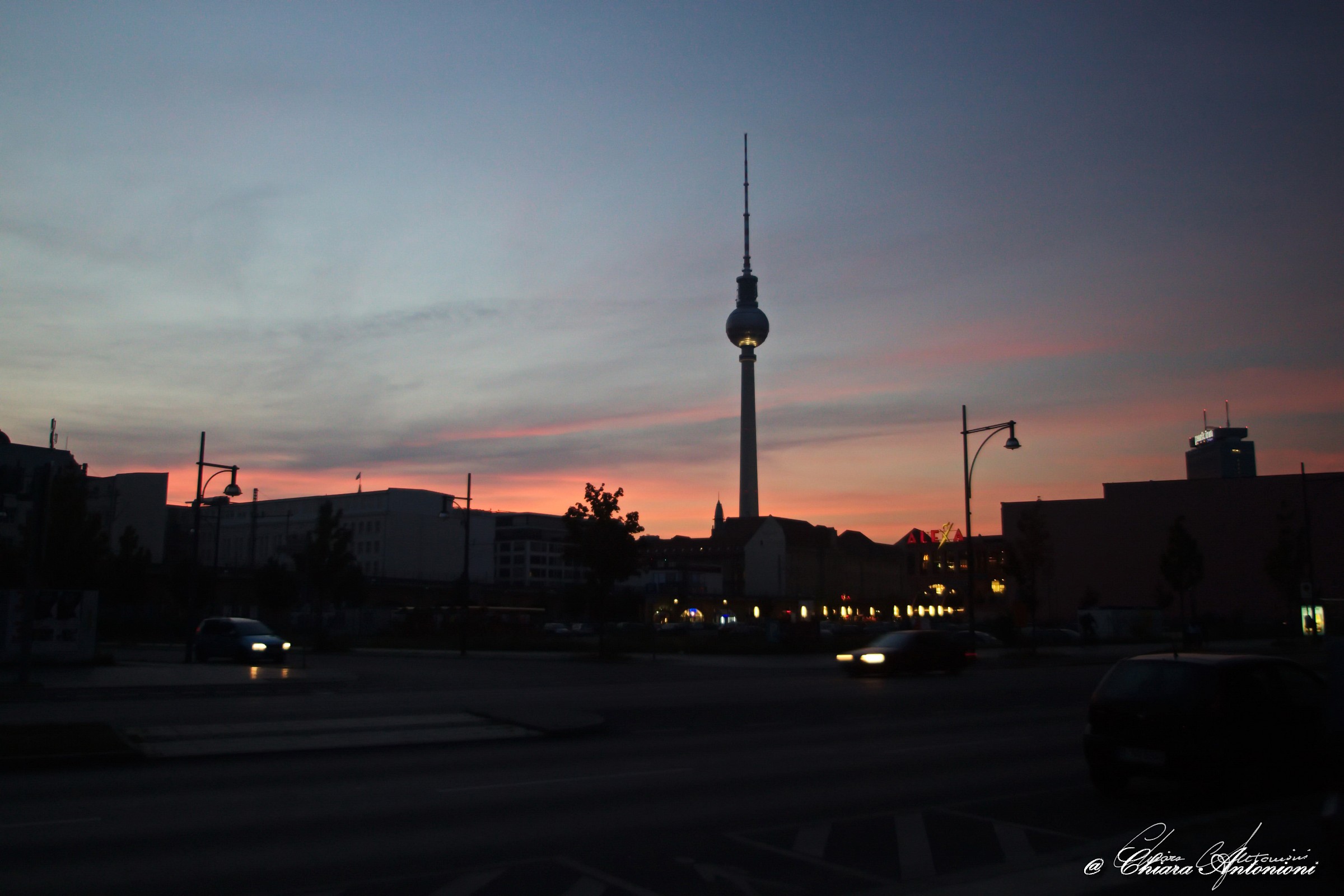 sunset on Fernsehturm...