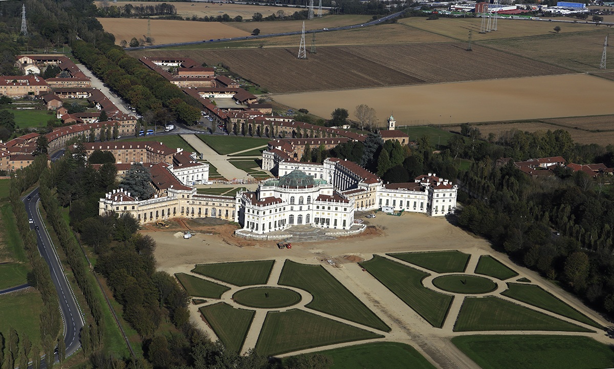 The earth seen from above Stupinigi...