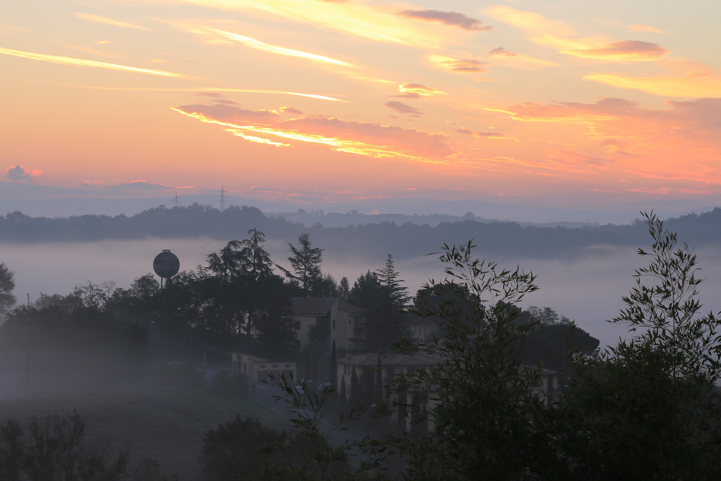 dawns in Chianti...