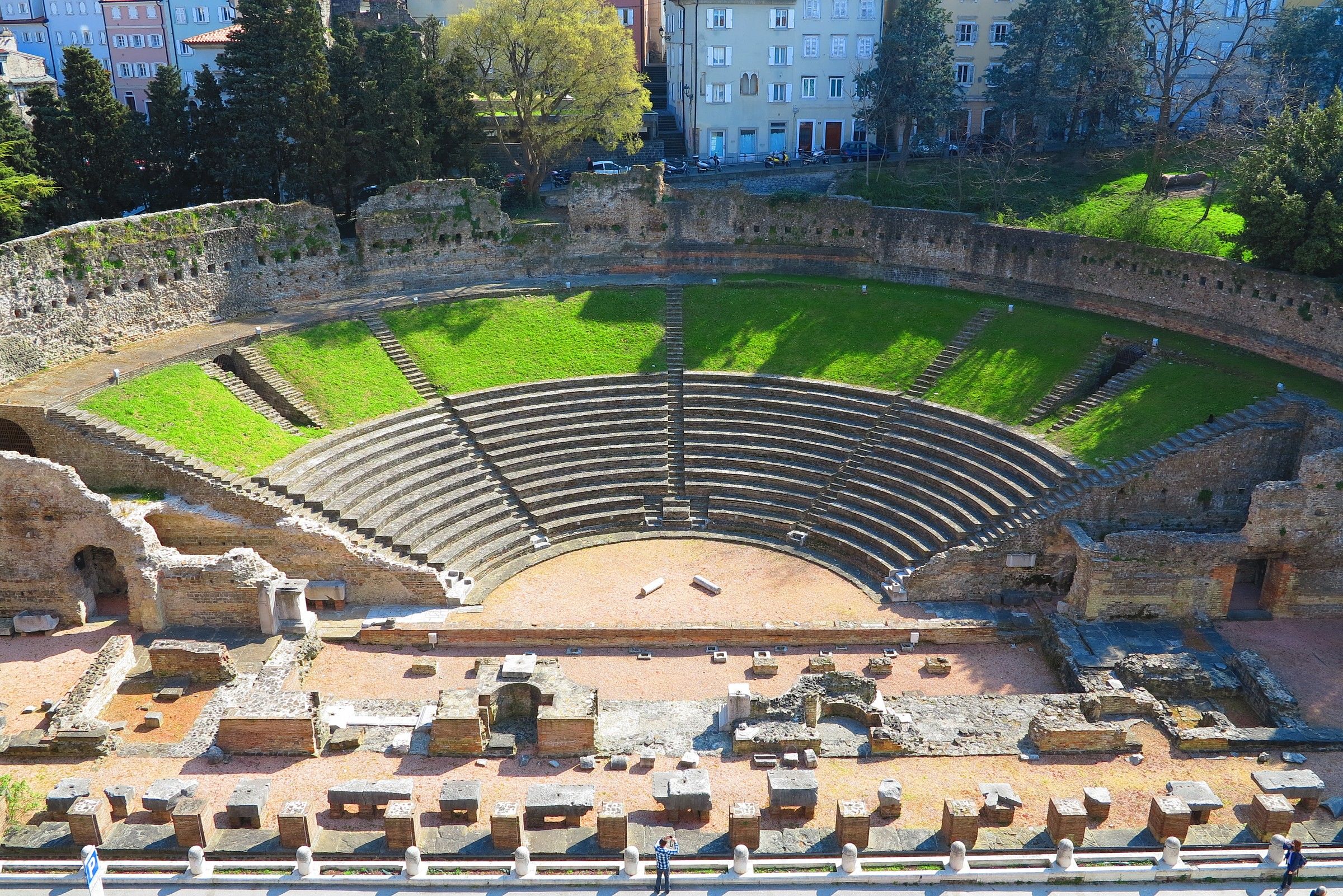 Trieste, privileged view of the Roman theater...