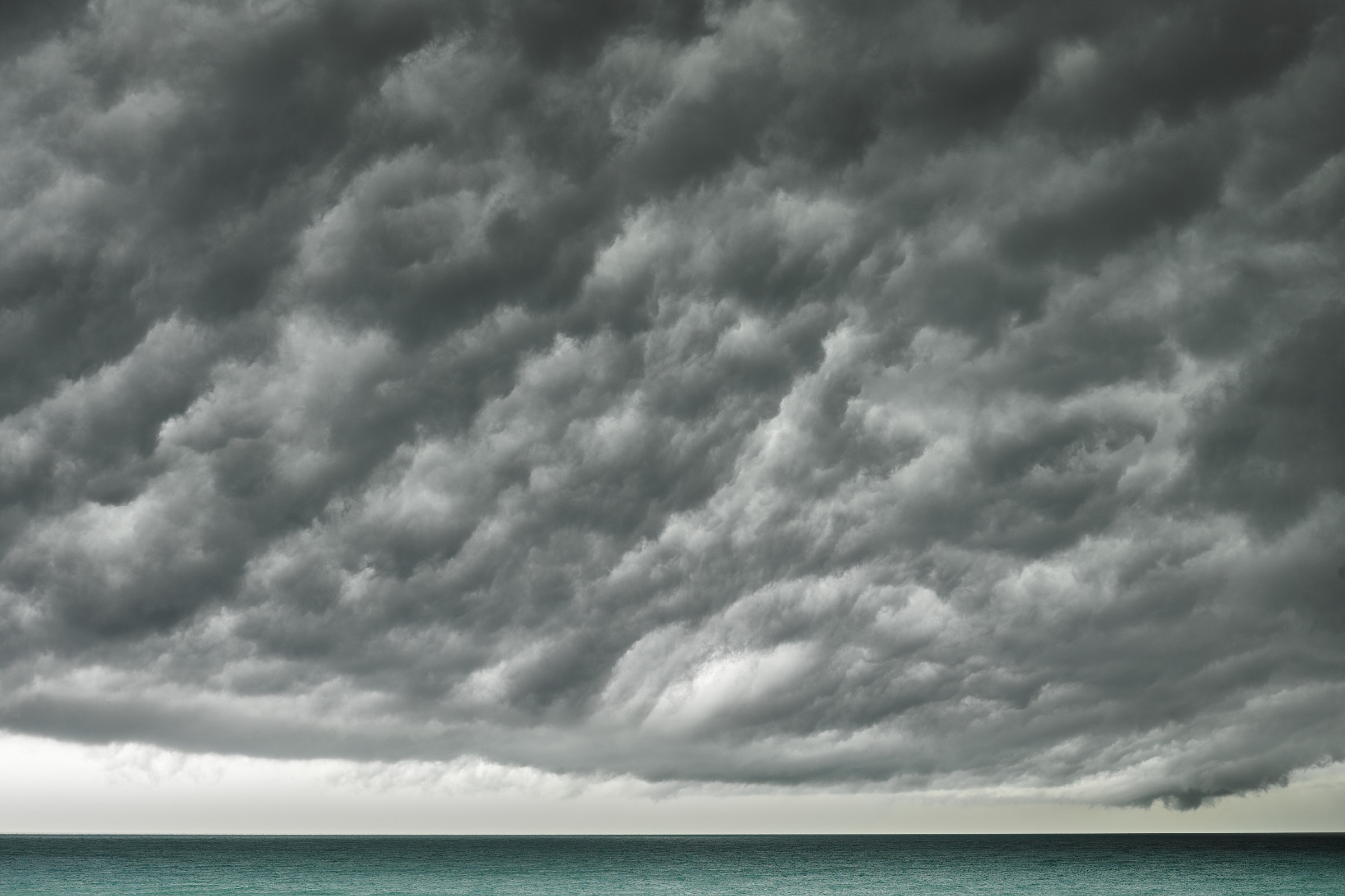 Clouds over the sea...