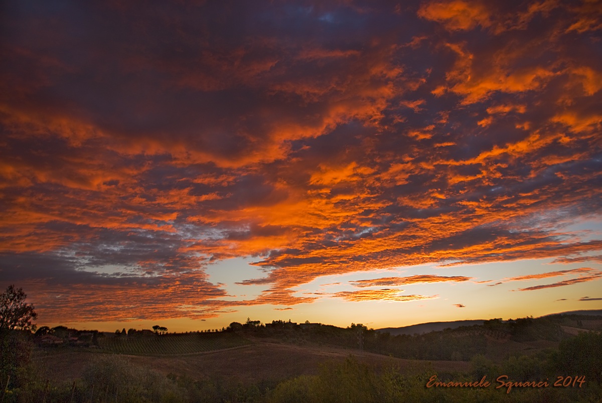 Red sky at night ......