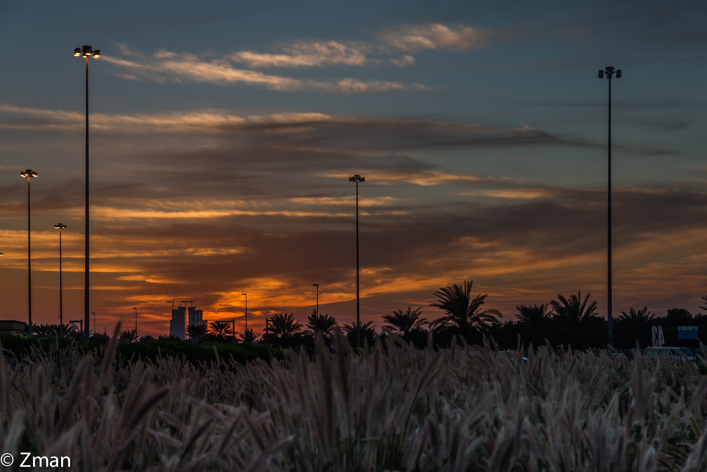 Sunset on Dec 6 in Abu Dhabi...
