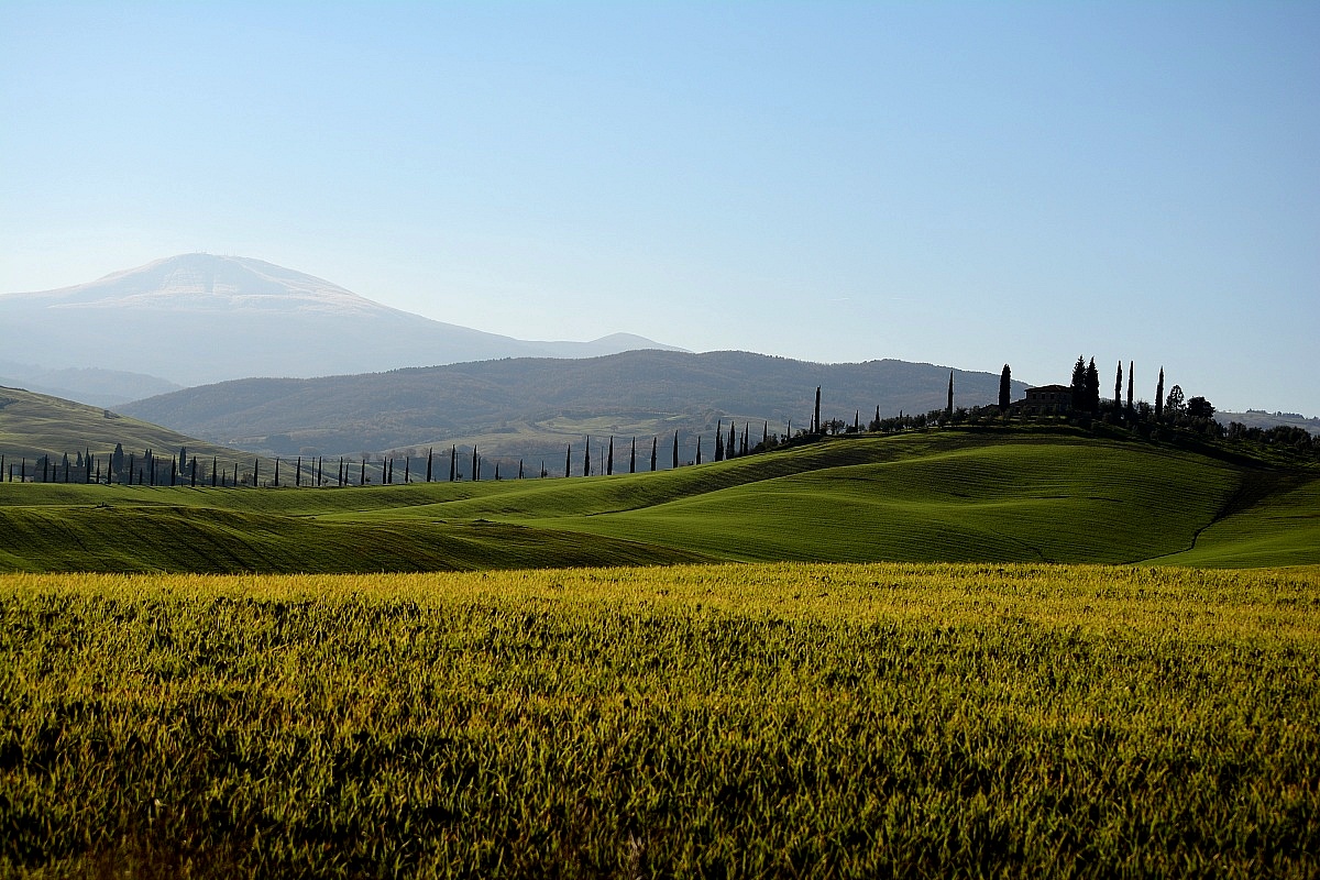 The Val d'Orcia view from Monte Amiata...