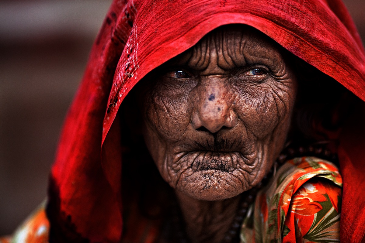 old woman, rajasthan india .....