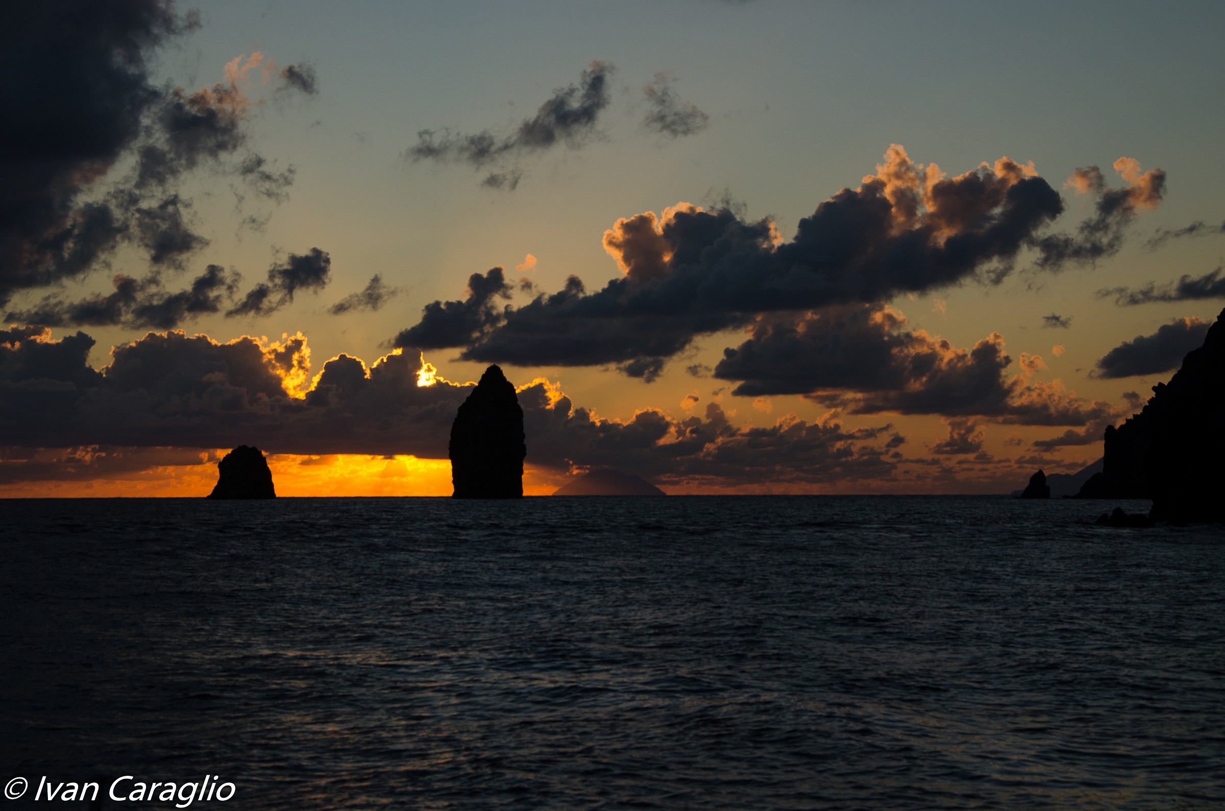 Sunsets in the Aeolian Islands...