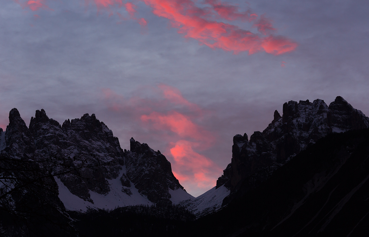 Sunset on the Friulian Dolomites...