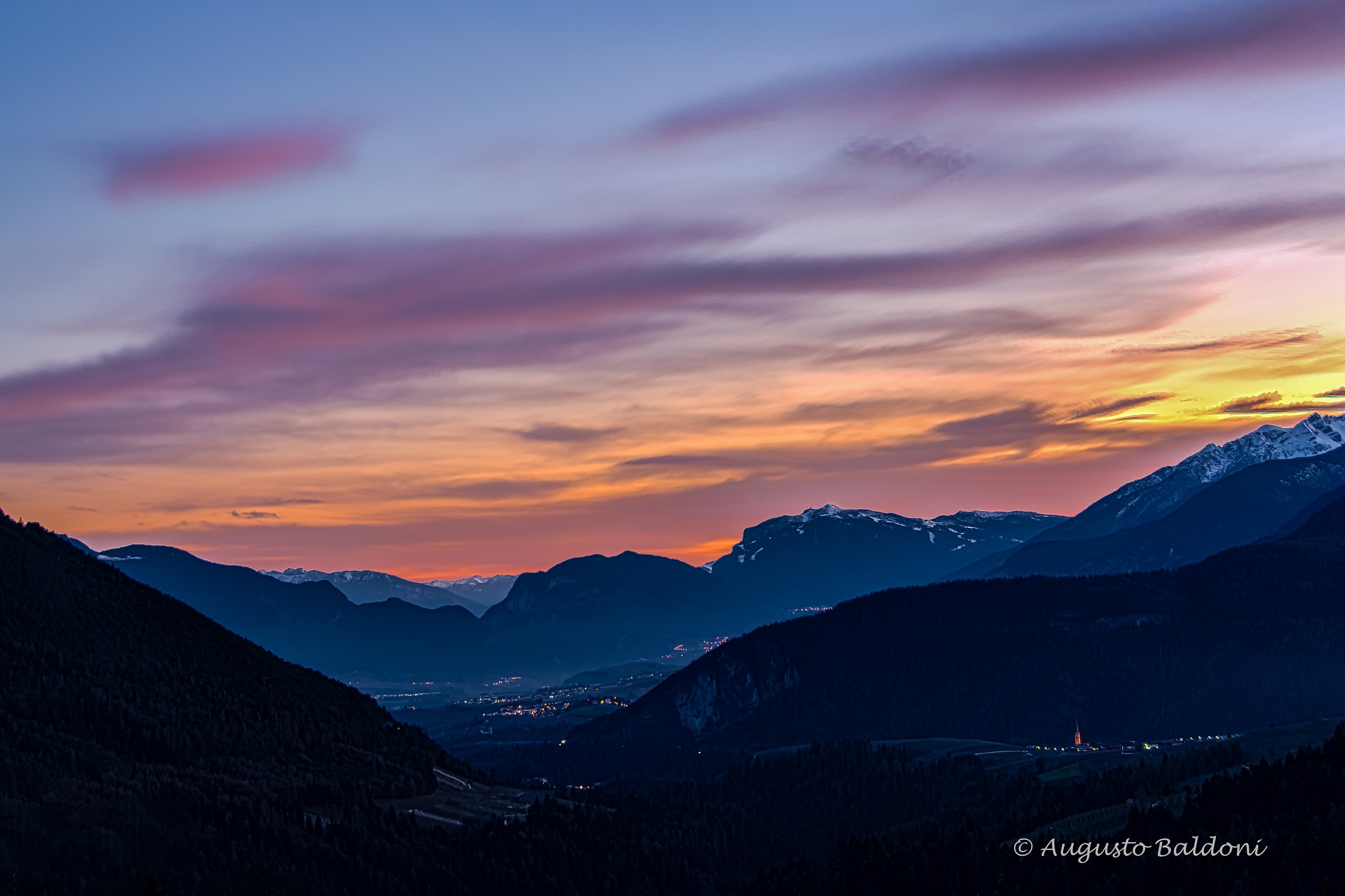 Brenta Dolomites and Paganella (Tn) - Sunset...