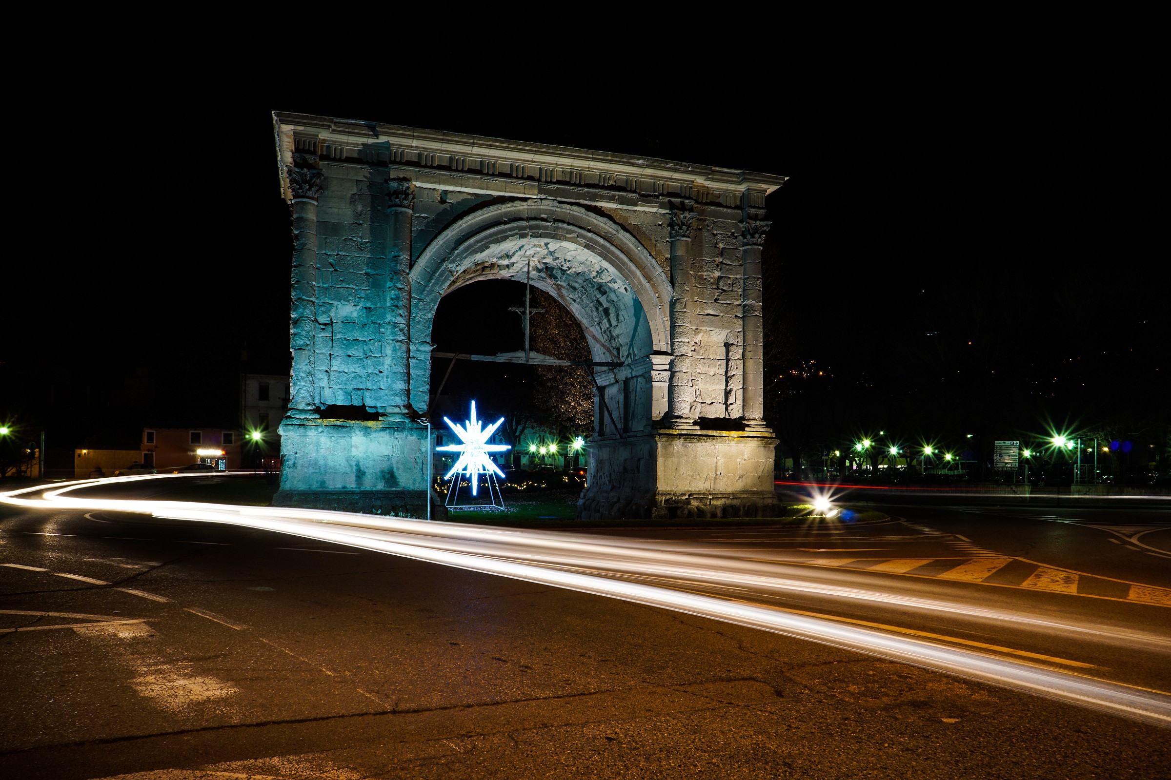 Arco di Augusto by Night...