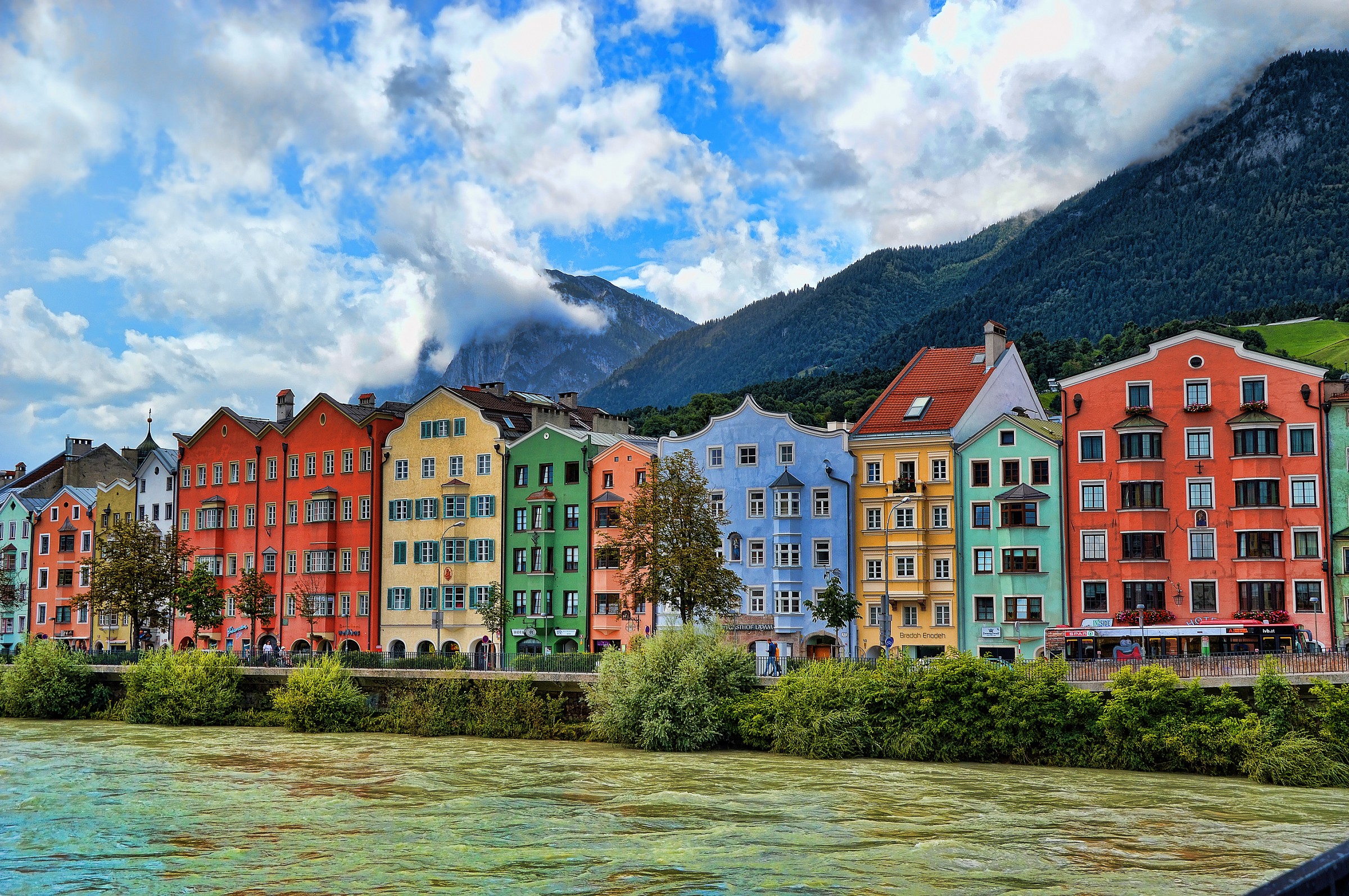 Along the river in Innsbruck...