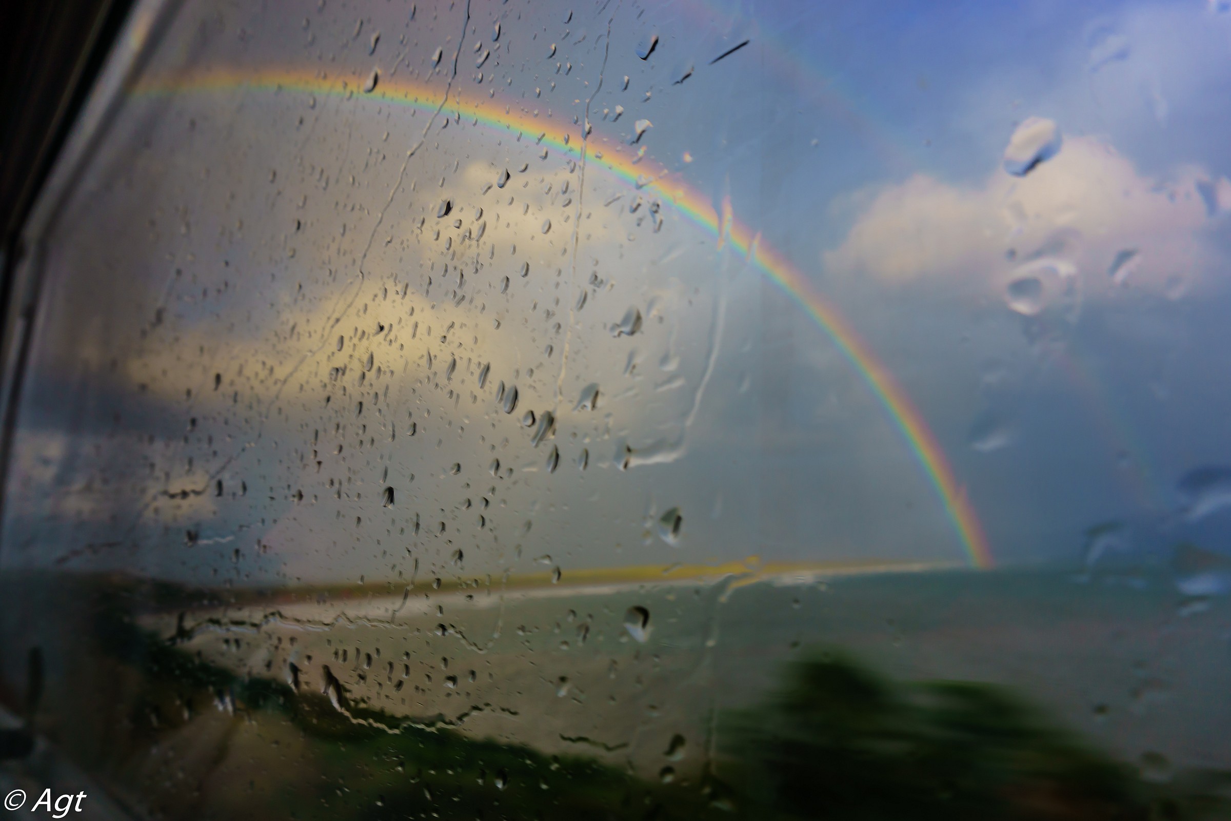 rainbow on the dashboard...