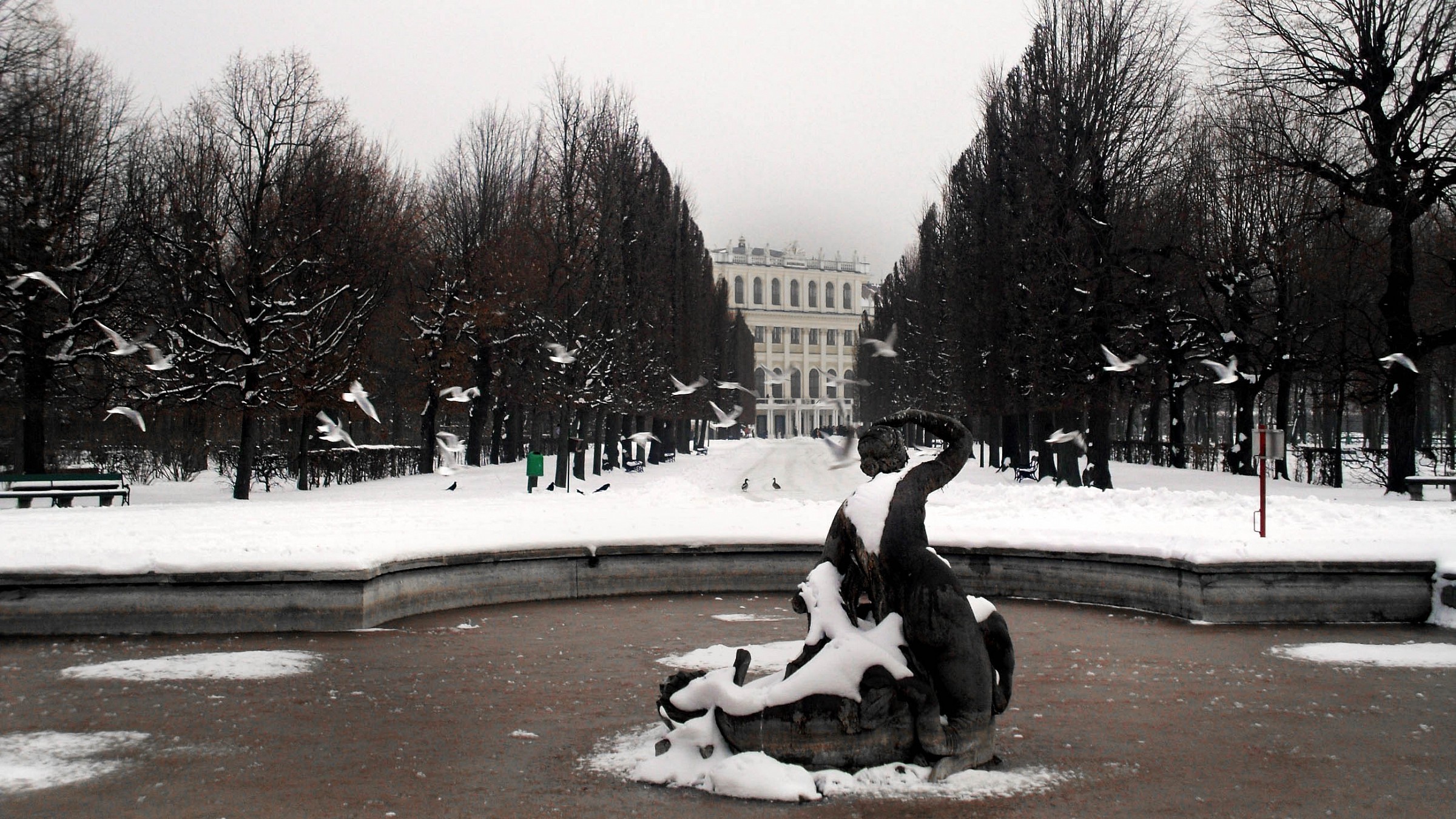 The general winter. Schonbrunn, Wien...