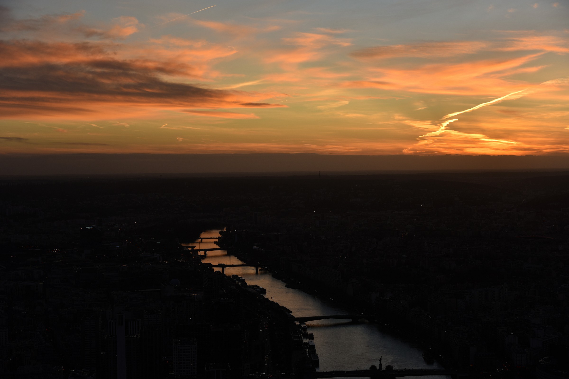 Paris - Sunset from the Eiffel tower...