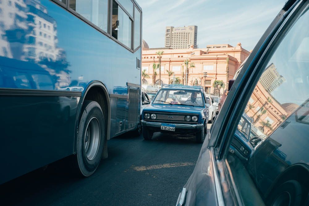 Il traffico cairota - Cairo 2015...