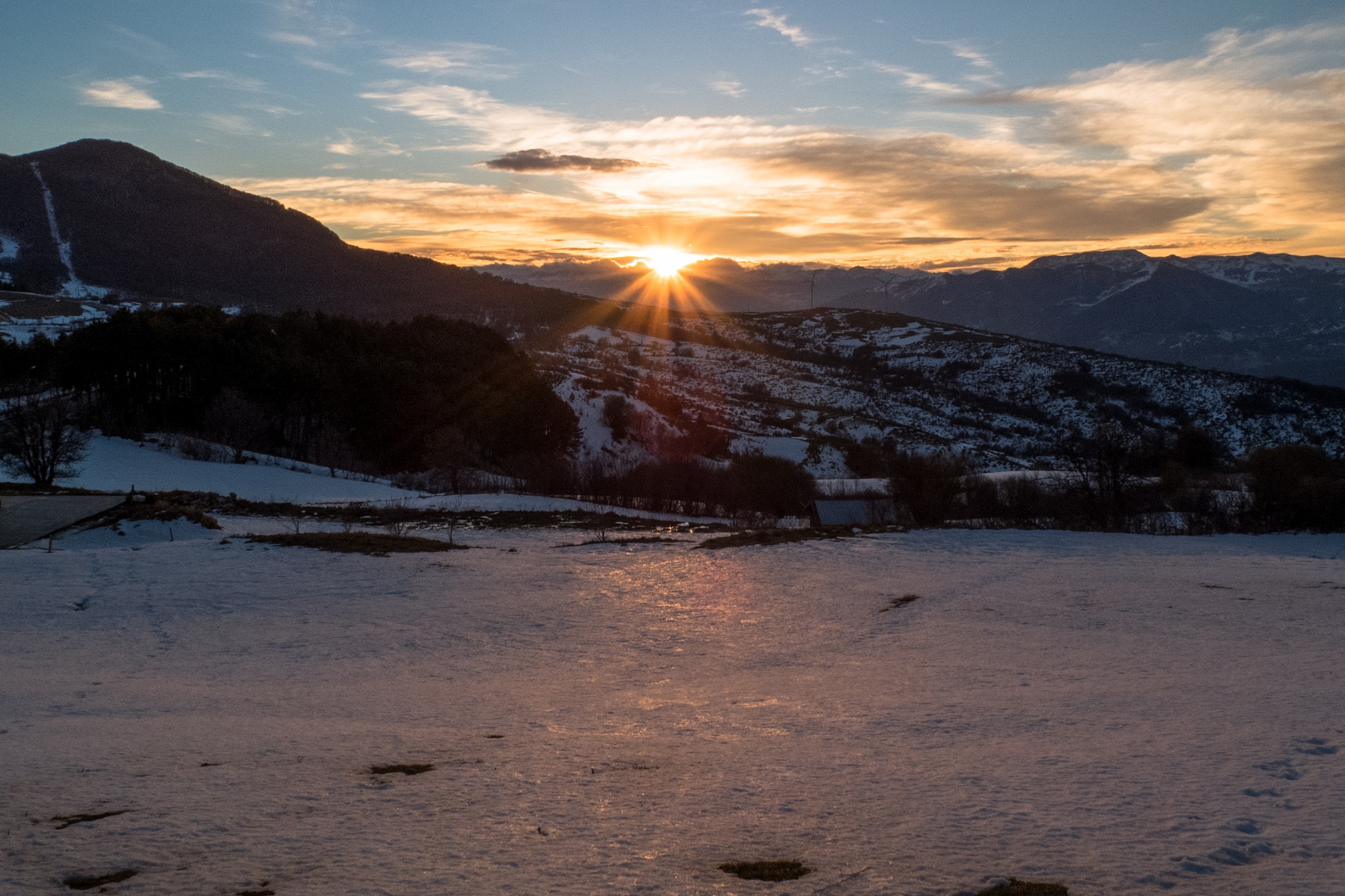 Tramonto Capracotta 1421 mt...