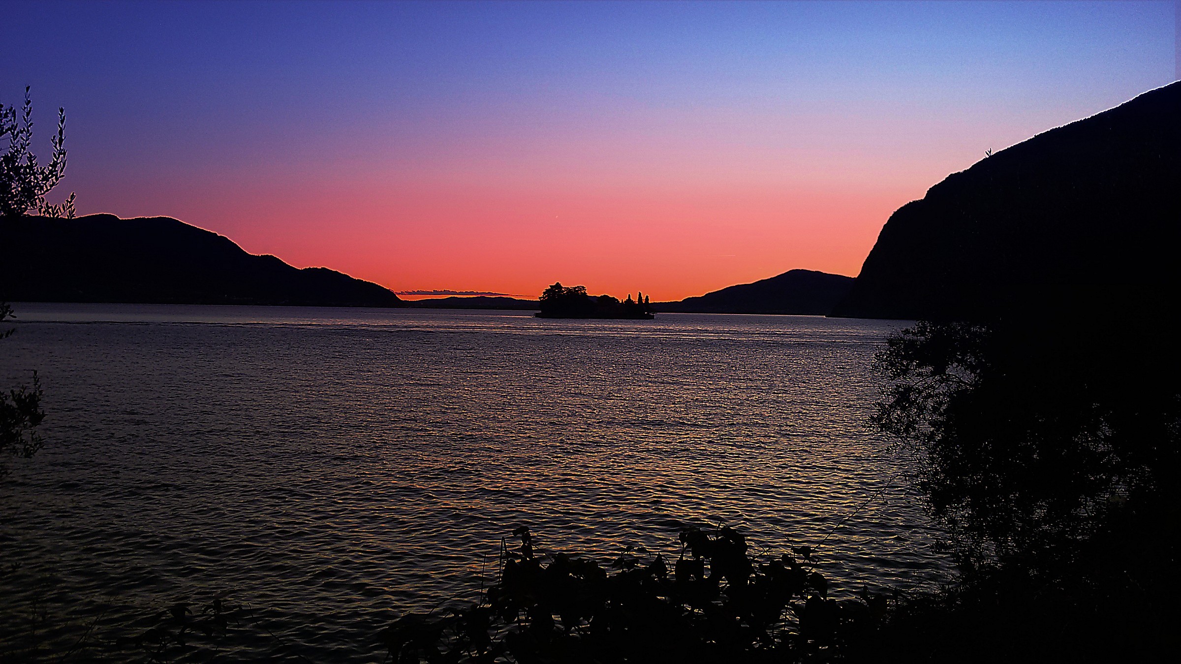 Tramonto sul lago d'Iseo...