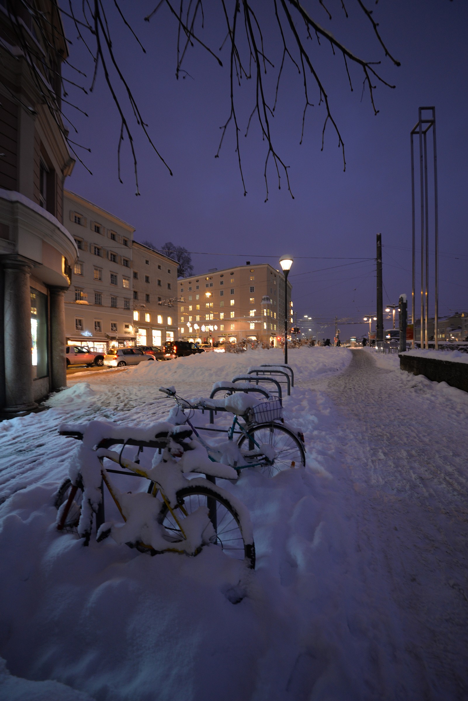 Bike in the cold ......