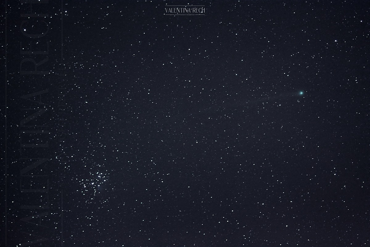 Le Pleiadi e la cometa Lovejoy...