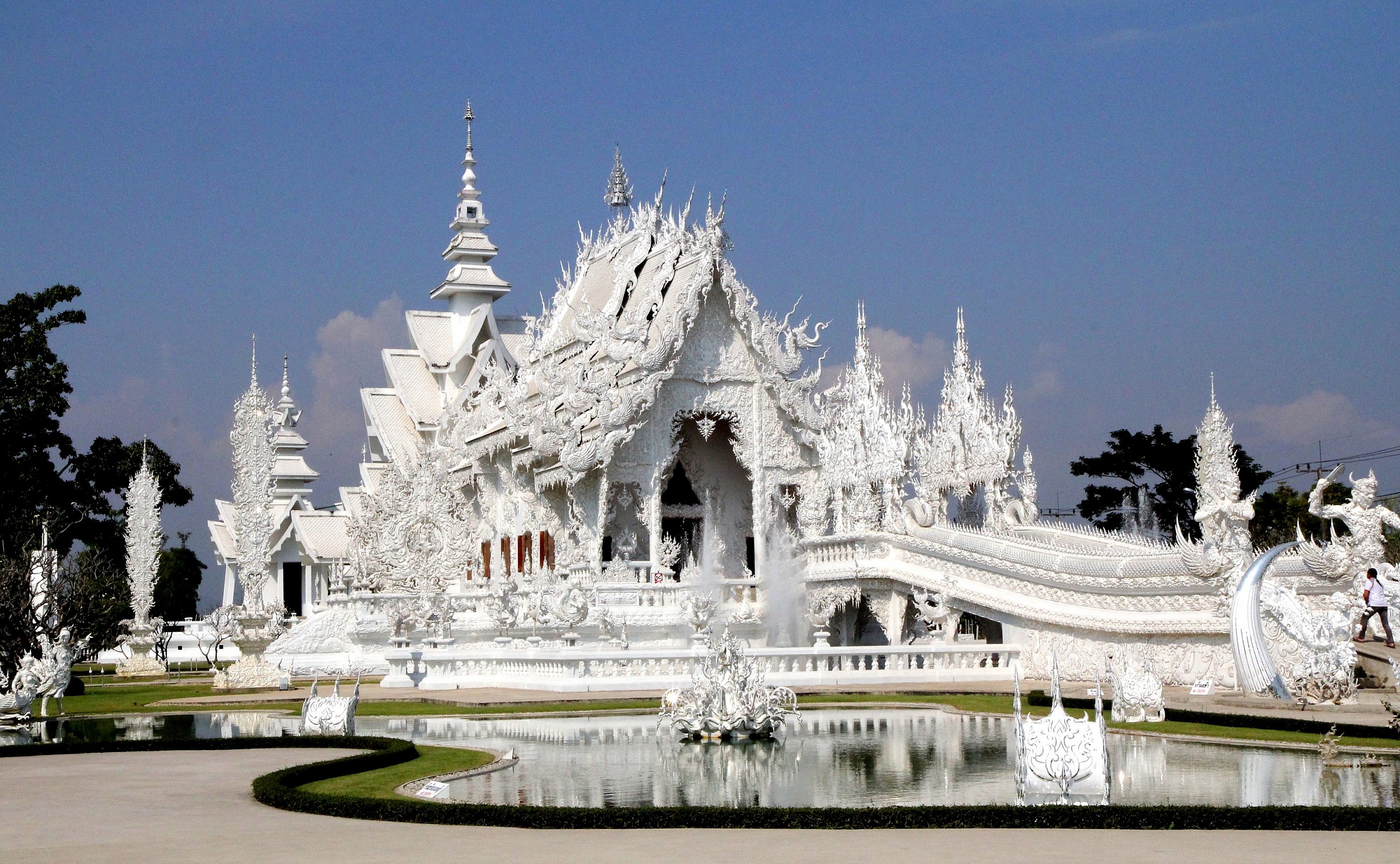 White temple in Thailand...