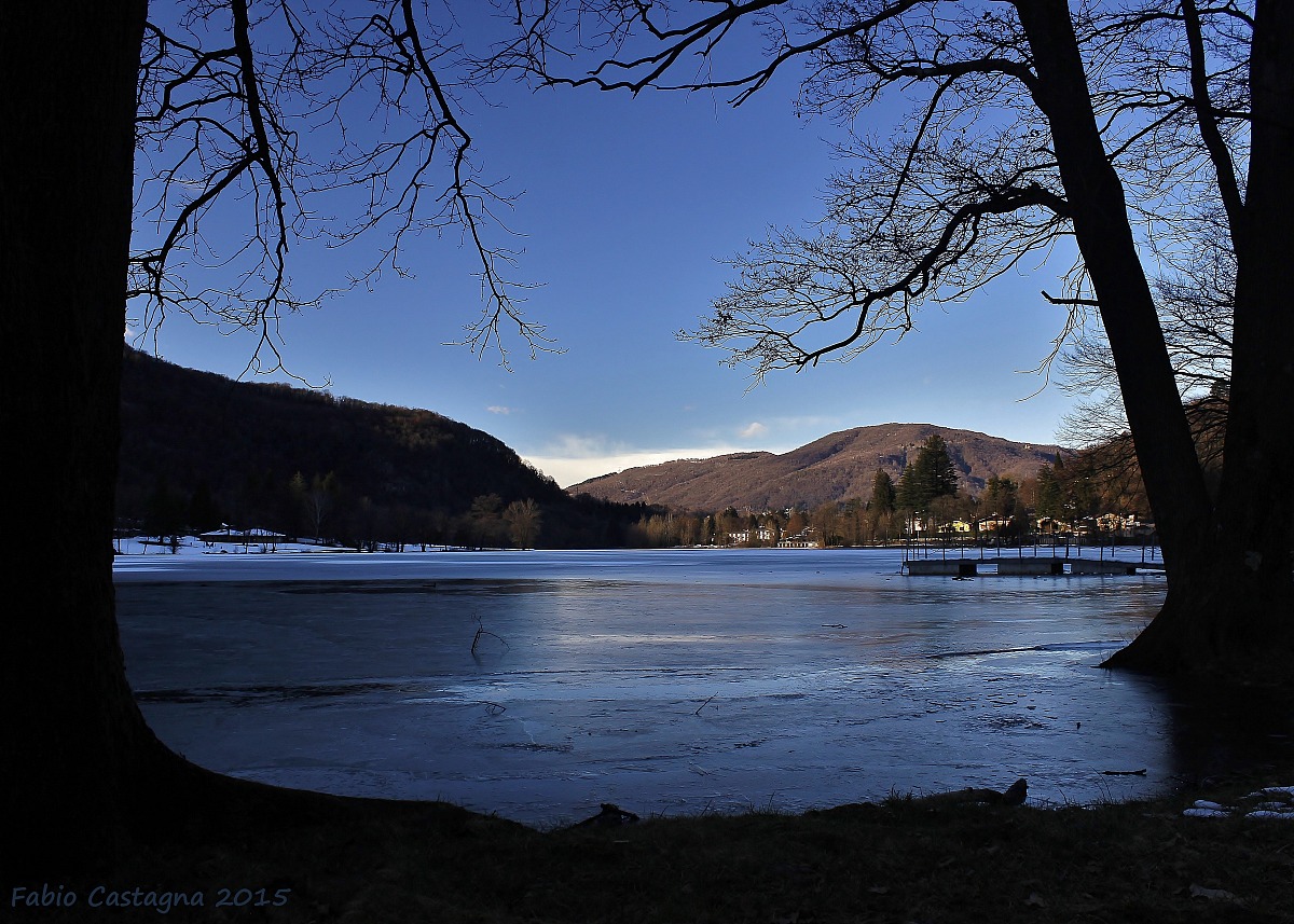 The frozen lake...