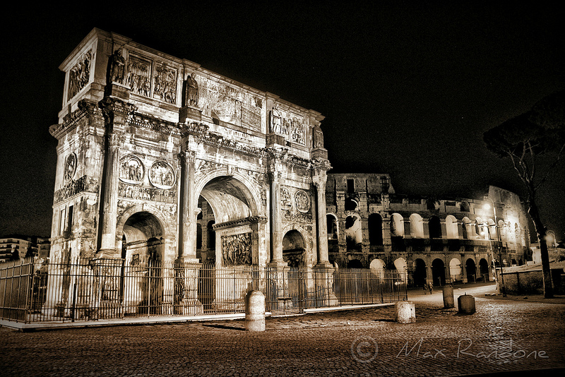 Roma: vista Colosseo...