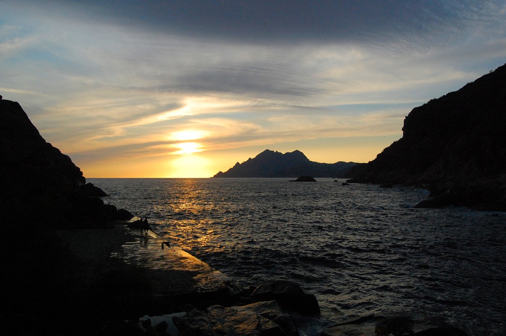sunset in corsica...