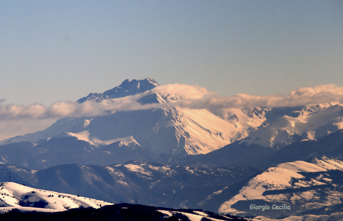 THE Gran Sasso (seen from the mountains of Terni)...