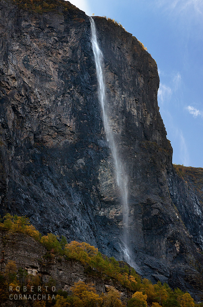 Waterfall in a fjord, Norway...