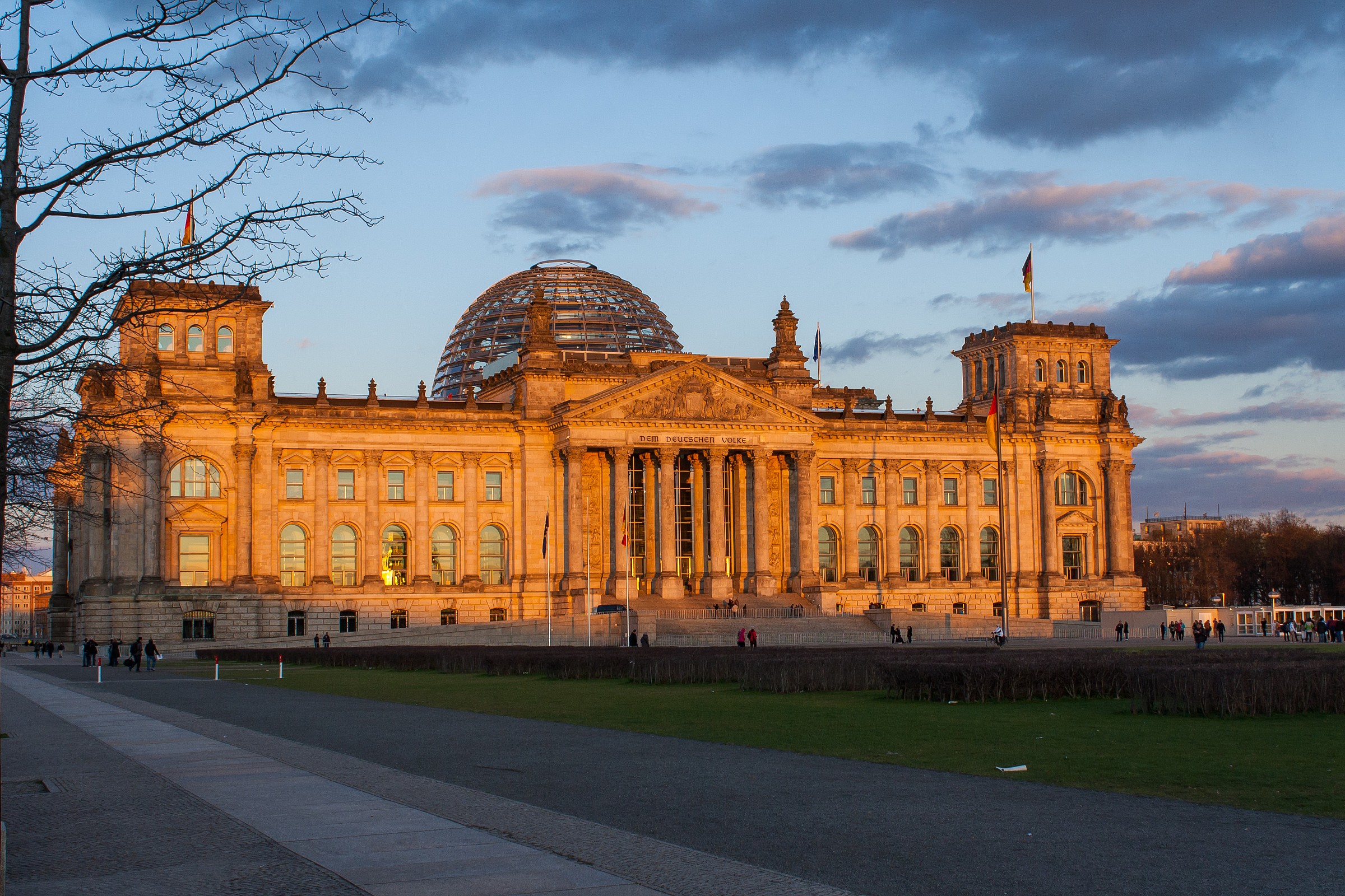 Berlino Reichstag al tramonto...