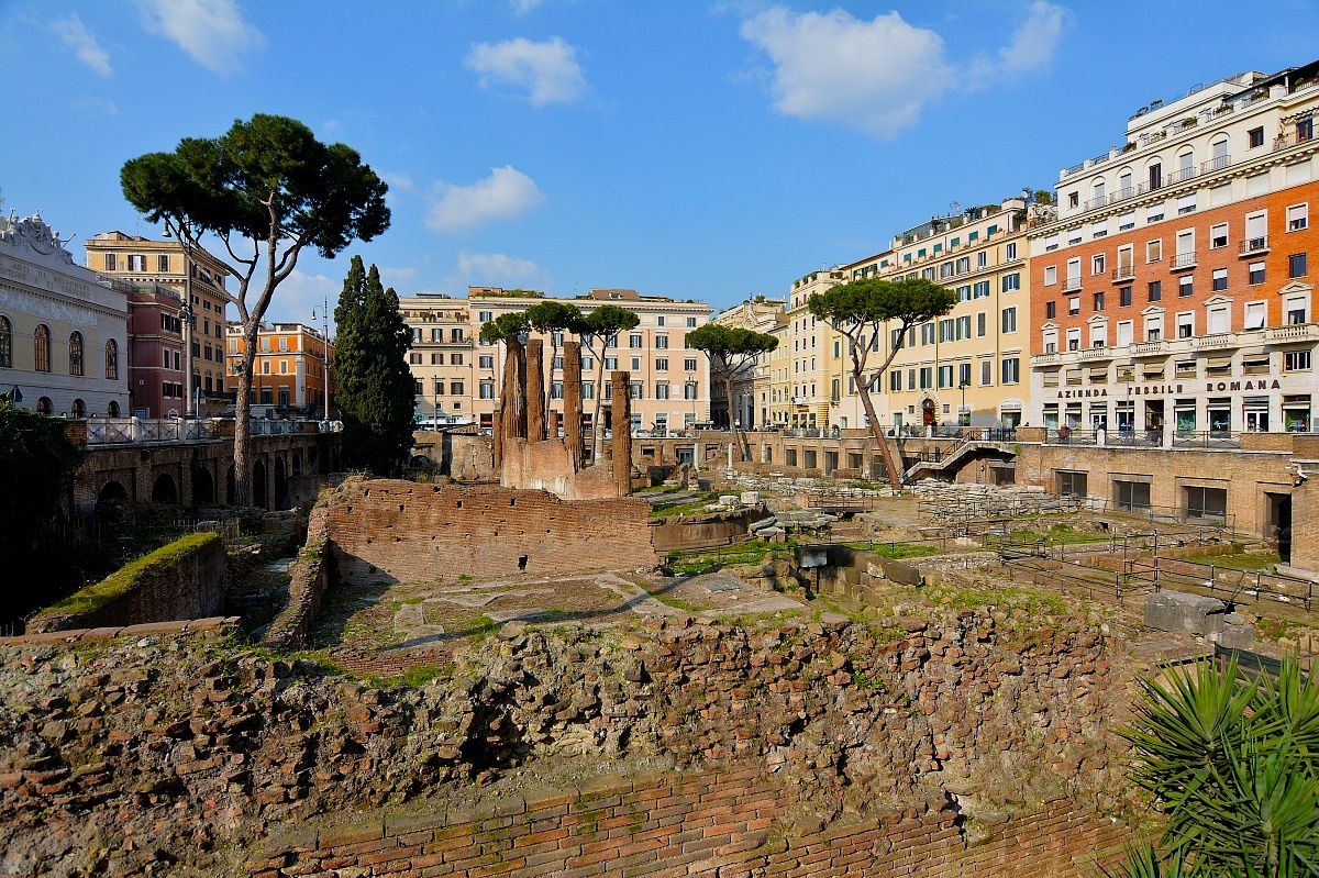 In the midst of the palaces of Rome...
