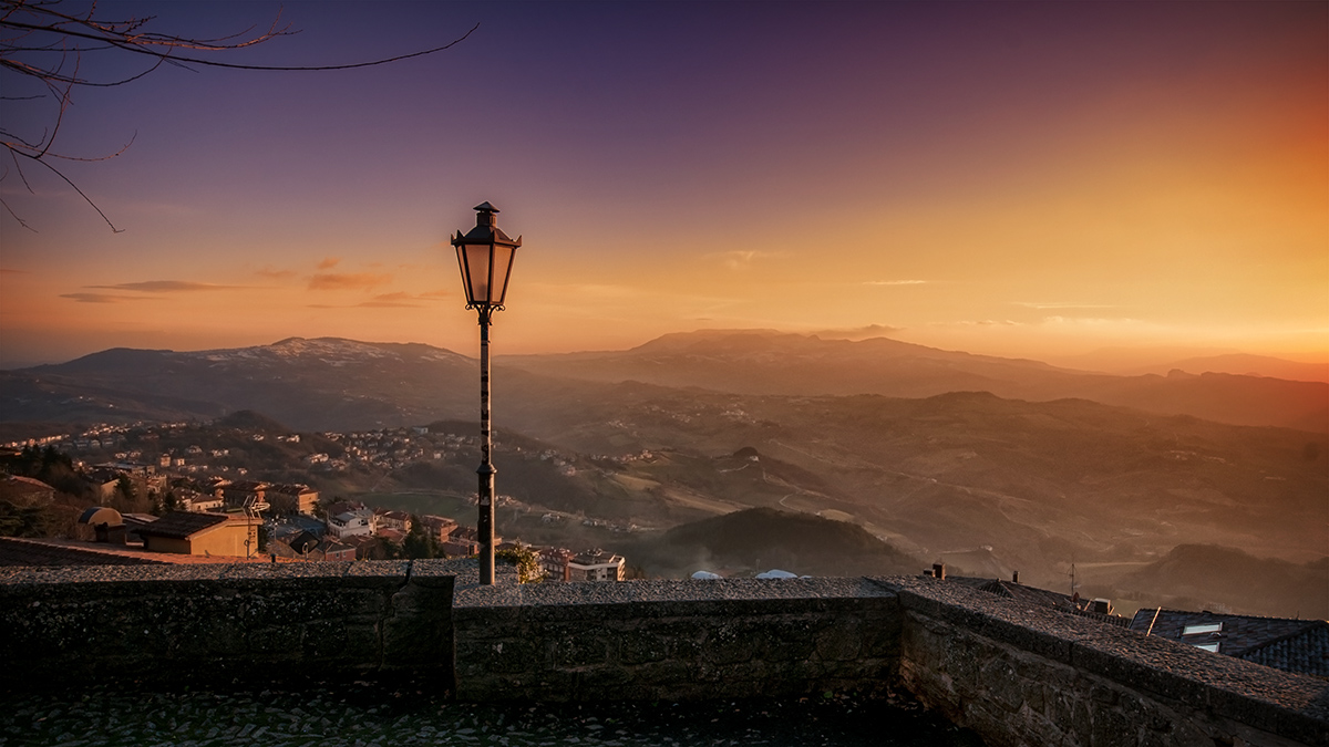 San Marino, il tramonto e le sue vallate!...