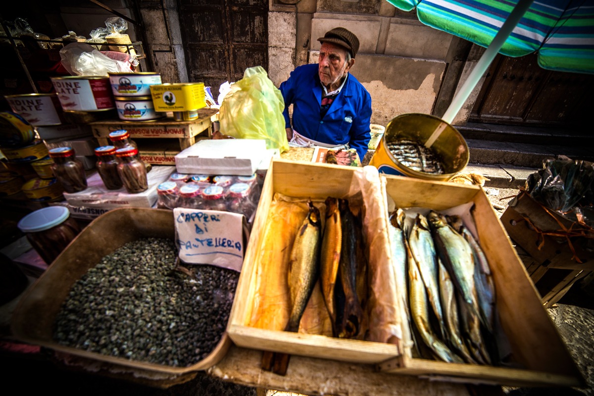 fish vendor....