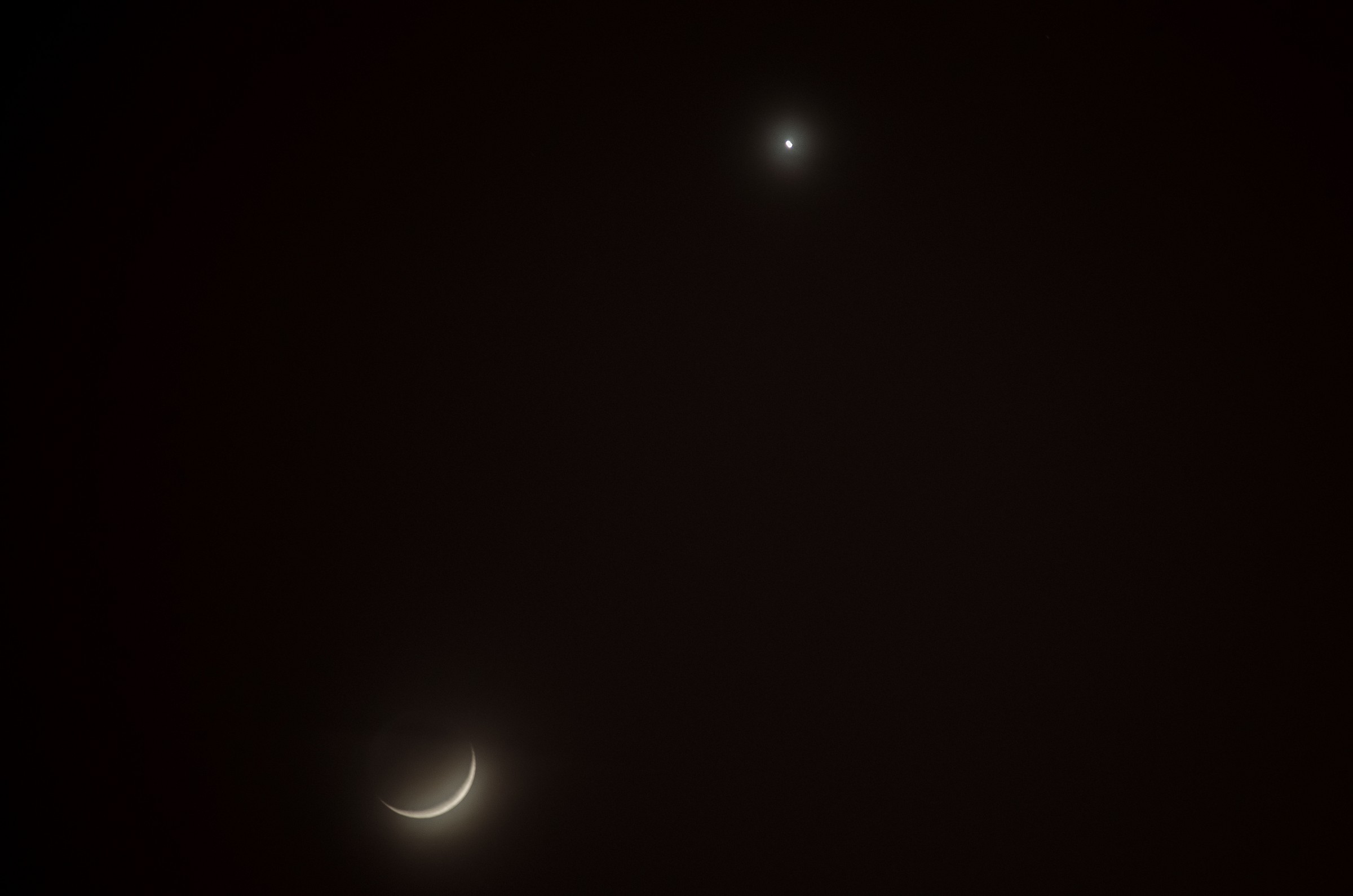 Luna e Venere 22-3-2015 ore 20,30...