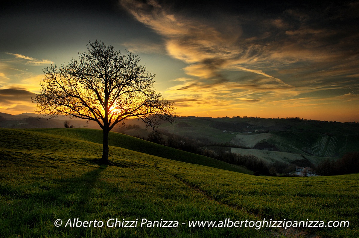 Tramonto in collina...