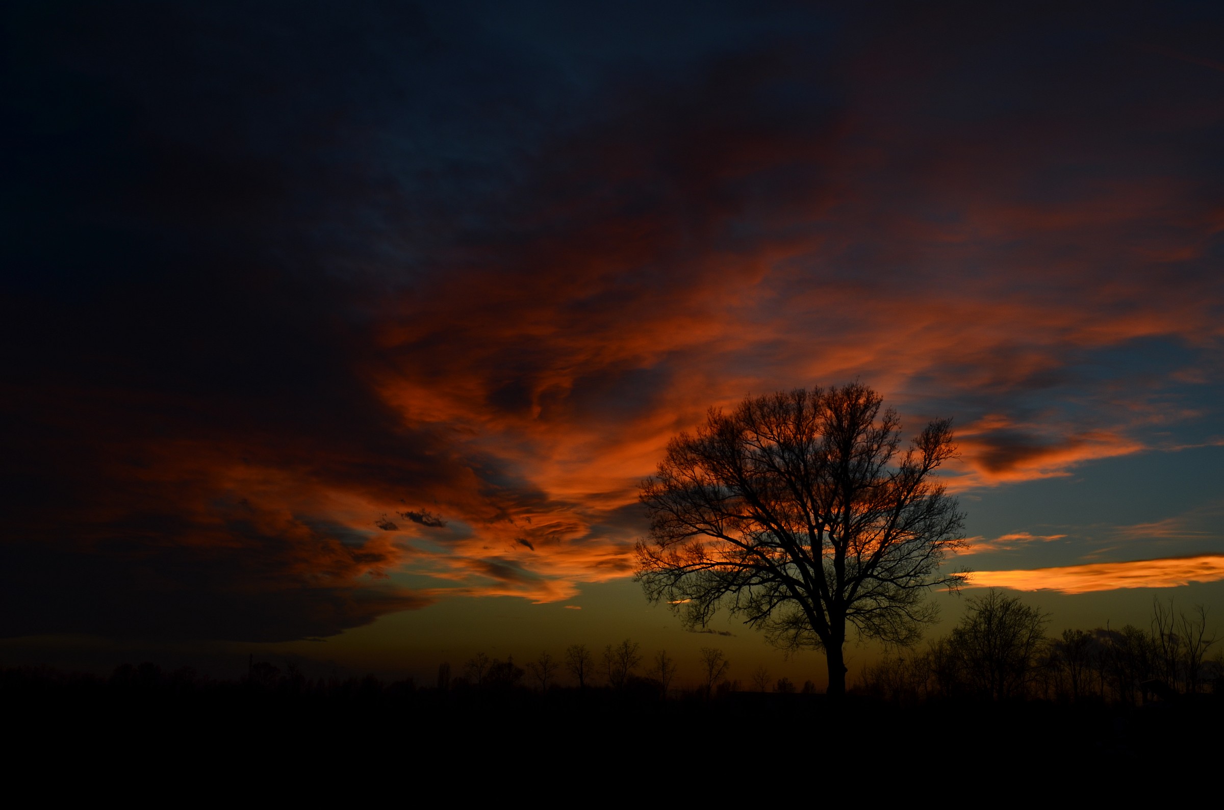 Tramonto nel bresciano...