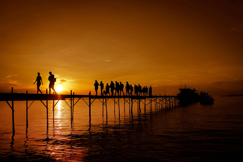Sunset in Bangrak Beach (Thailand)...