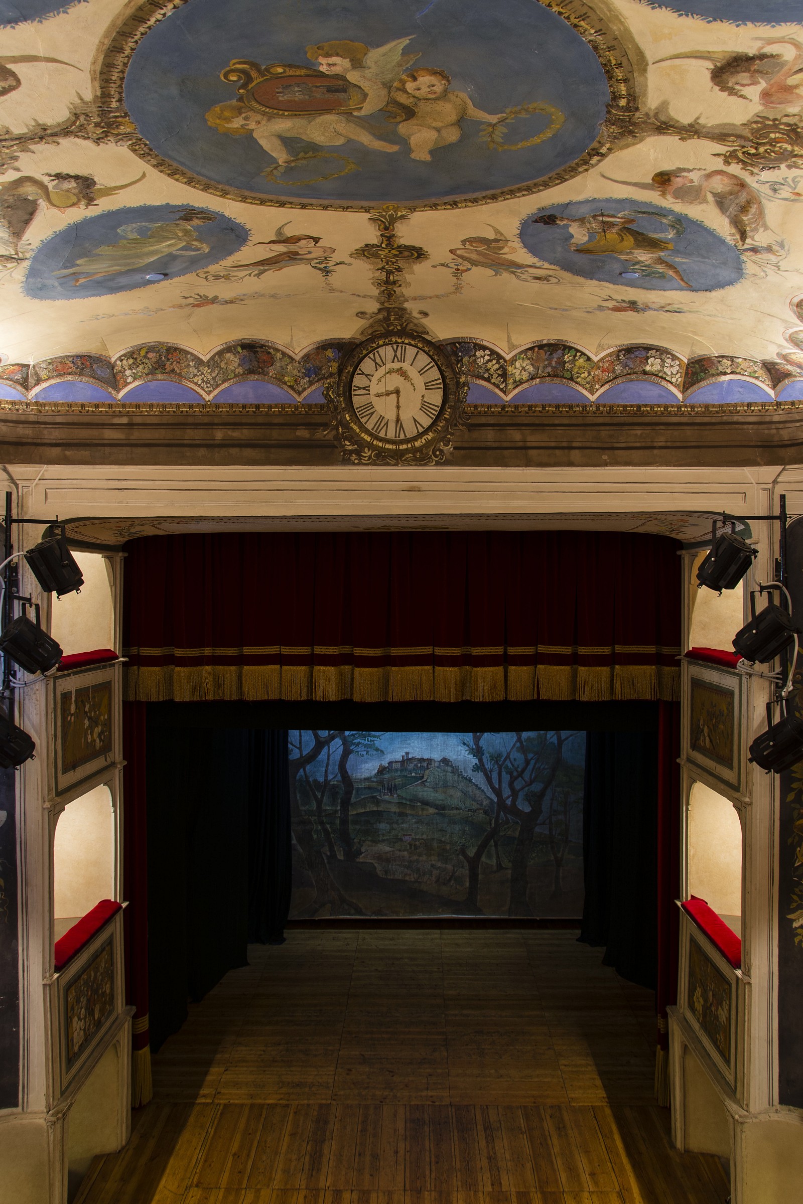 The stage...